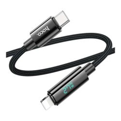 Hoco U125 Benefit Type-C to Lightning 27W Fast Charging Data Cable With Display - Image 2