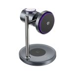 WiWU Qi2 3 in 1 25W Space Station Air cooled Magnetic Wireless Charger