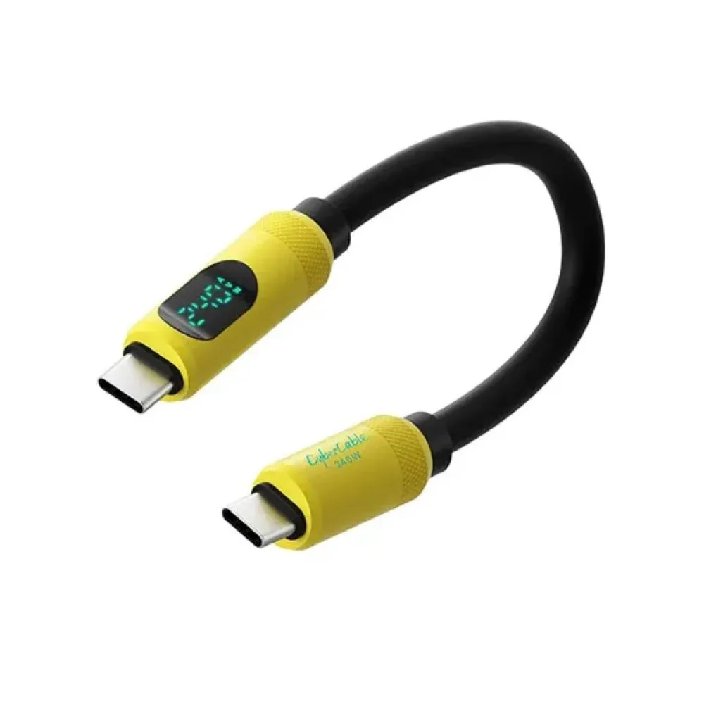 Hagibis USB4 240W LED Display Silicone USB C Cable 0.25M Price in BD