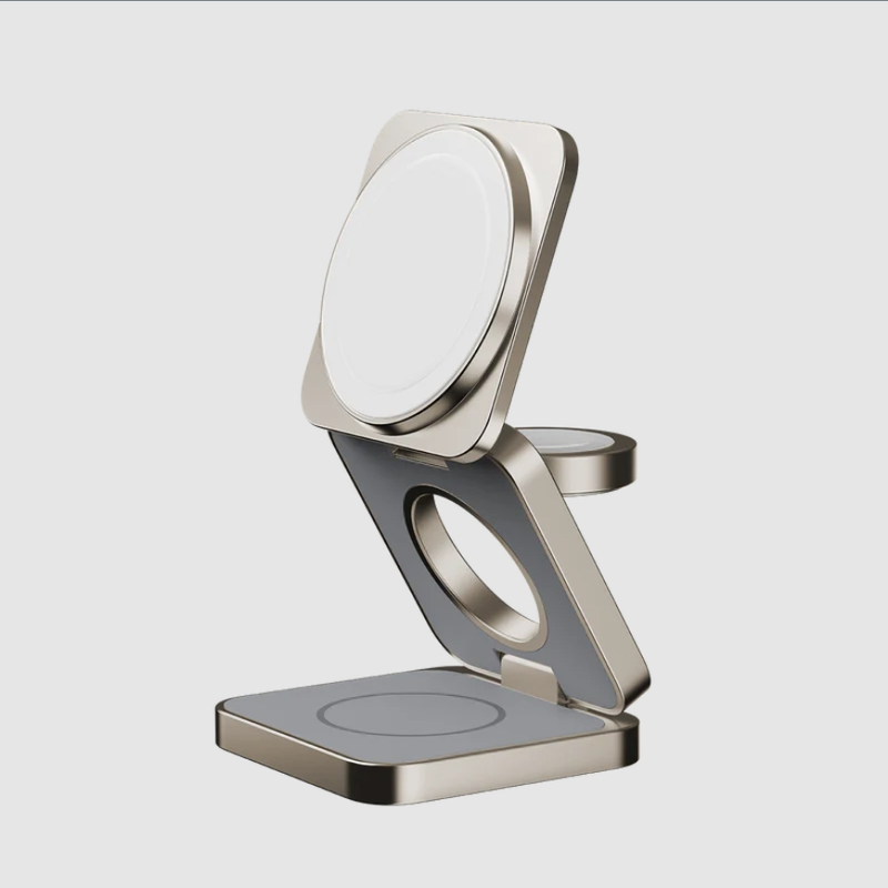 Momax Q2 Mag 3-in-1 Foldable Qi2 15W Magnetic Wireless Charging Stand